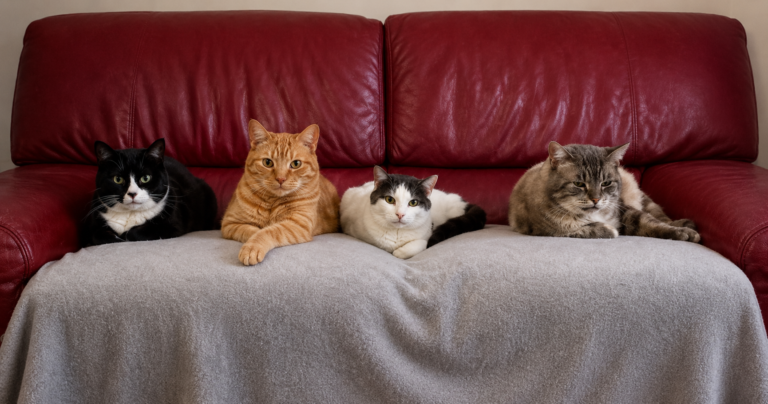 Chats sur canapé roue adoptables